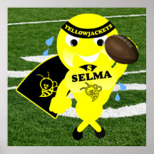 Selma YellowJackets Football Poster
