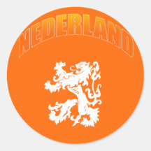 Sem. de Voetbal de leeuw de Nederland Autocollant