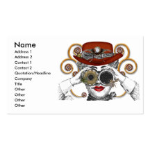 sembler le type steampunked de steampunk modèle de carte de visite