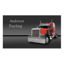Semi Truck  Business Card