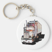 Semi Truck keychain