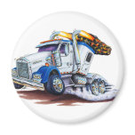 Semi Truck with Sleepercab magnets
