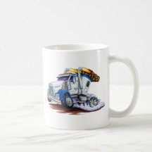 Semi Truck with Sleepercab Mugs