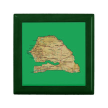 Senegal Map Gift Box