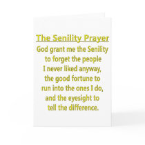 Senility Prayer