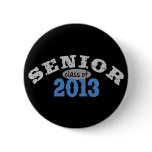 Senior 2013 Blue Pinback Button