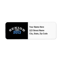 Senior 2013 Blue Custom Return Address Labels