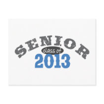 Senior 2013 Blue Post Card