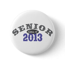 Senior 2013 Purple Pinback Buttons