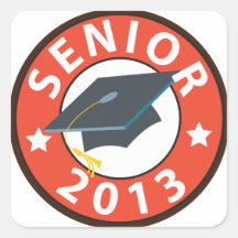 Senior 2013 square stickers