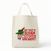 Senior Citizen Discount Tote Bag
