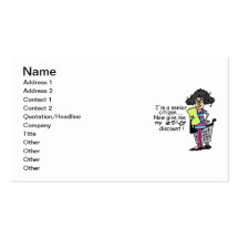 Senior Citizen Discount Business Card
