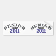 Senior Class of 2011 Bumper Sticker
