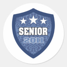 Senior Class of 2011 Round Sticker