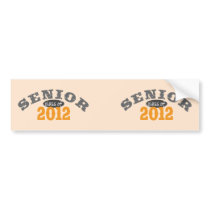 Senior Class of 2012 Bumper Sticker