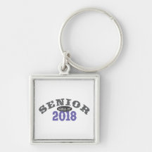 Senior Class of 2018 Purple Keychain