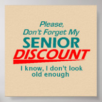 Senior Discount Poster