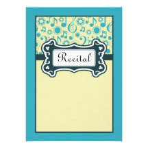 Senior Music Recital Invitation