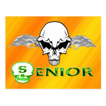 Senior - Skull Wings Post Card