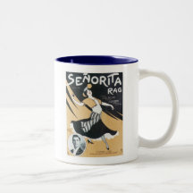 Seniorita Rag Vintage Songbook Cover Coffee Mug