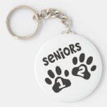 Seniors '12 Paw Prints Keychain