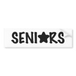 Seniors Class of 2011 Bumper sticker bumper stickers