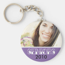 SENIORS Custom Graduation Keychain Gift (purple)