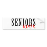 Seniors Rock Bumper Sticker