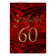 sensational @ 60 greeting card