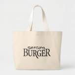 Sensing Burger Jumbo Tote Bag