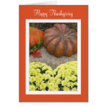 Sentiment de thanksgiving de citrouilles et de fle cartes de vœux