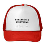 Sentiments et émotions, six chapeaux de pensée casquettes de camionneur