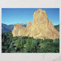 Sentinel, Garden of Gods, Colorado rock formation Personalized Flyer