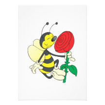 sentir heureux mignon d'abeille s'est levé invitations