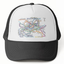 Seoul Metro Map Baseball Cap Trucker Hats