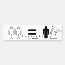 separate...but-equal? bumper stickers