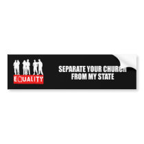 SEPARATE YOUR CHURCH FROM MY STATE BUMPER STICKER