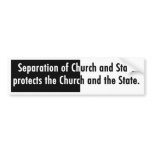 Separation of Church and State bumper stickers