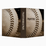 Sepia Baseball 1.5" Photo Album Vinyl Binder