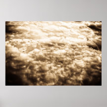 Sepia Clouds Poster