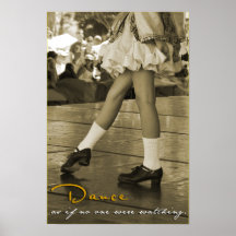 Sepia Dance As If No One Were Watching Print