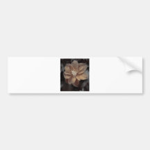 Sepia Flower Bumper Sticker