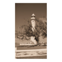 Sepia Lighthouse Photo Poster posters
