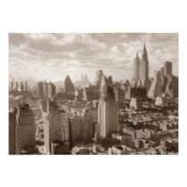 Sepia New York City Invitation invitations
