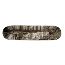 Sepia Picture Of Steps In Spis Castle In Slovakia Skate Deck
