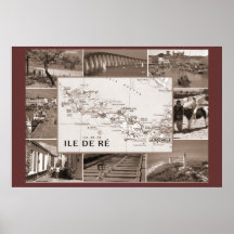 Sepia print  , Ile de Re, former prison colony