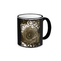 Sepia Rose Mugs