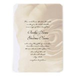 Sepia Rose Wedding Invitation