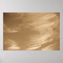 Sepia sky poster