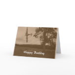 Sepia Spitfire Happy Birthday Card